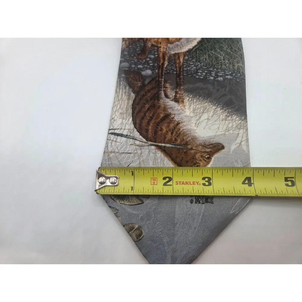 Endangered Species Bonnie Marris Under Morning Star Silk Tie Fox Wildlife